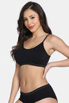 Zivame Double Layered 3/4th Coverage Non Wired Bralette With Removal Cookies (Pack of 2) - Multicolor — thumbnail 8